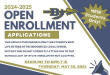Open enrollment applications accepted