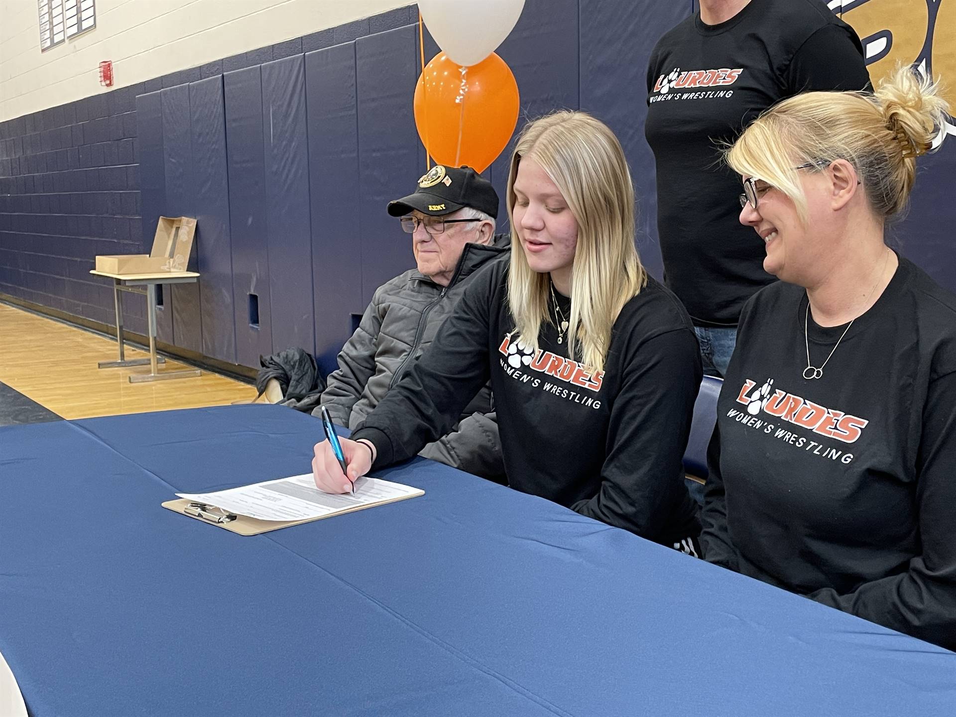 BHS Senior Bailey Hackett signs letter of intent to Wrestle for Lourdes University