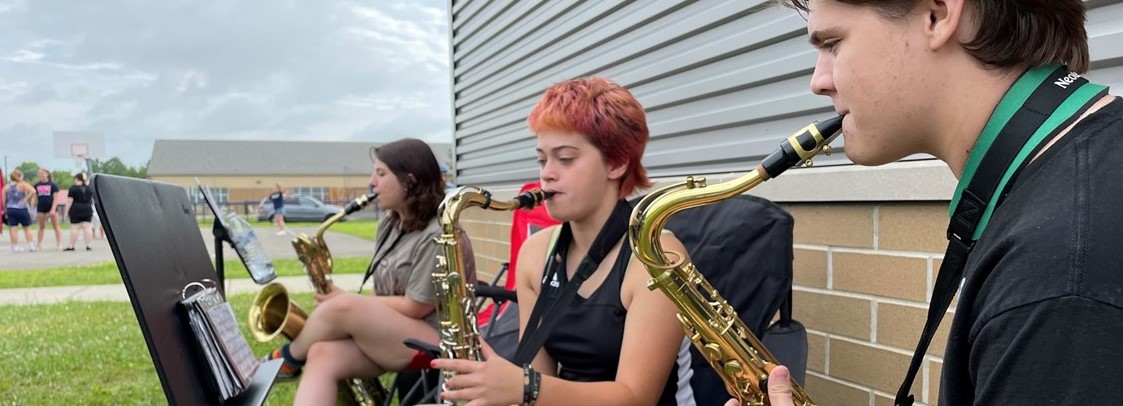 Marching Warriors participate in Band Camp!