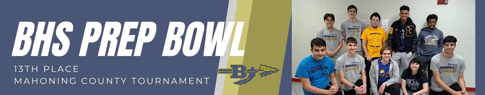 BHS Prep Bowl places 13th (of 24 teams) in the Mahoning County Prep Bowl Tournament