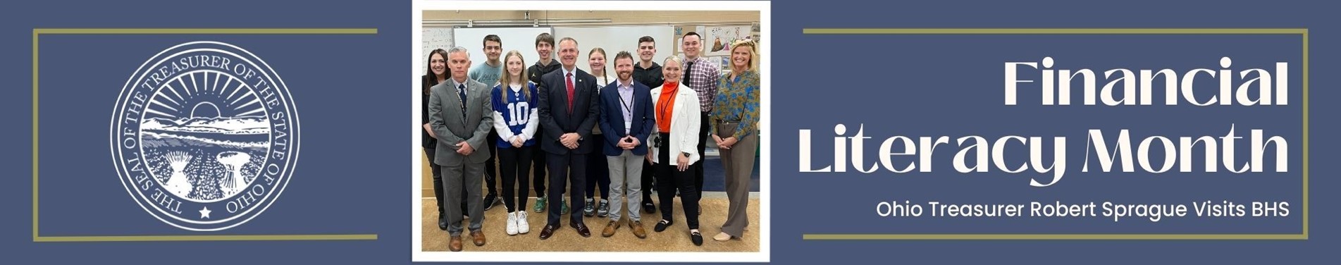 Ohio Treasurer Robert Sprague visits Brookfield High School