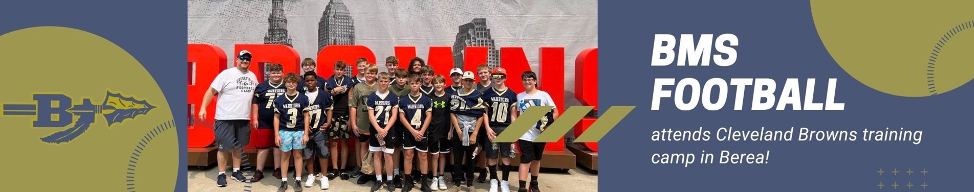 BMS football team members attend Cleveland Browns training camp in Berea