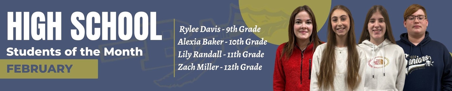 BHS Students of the Month - February 