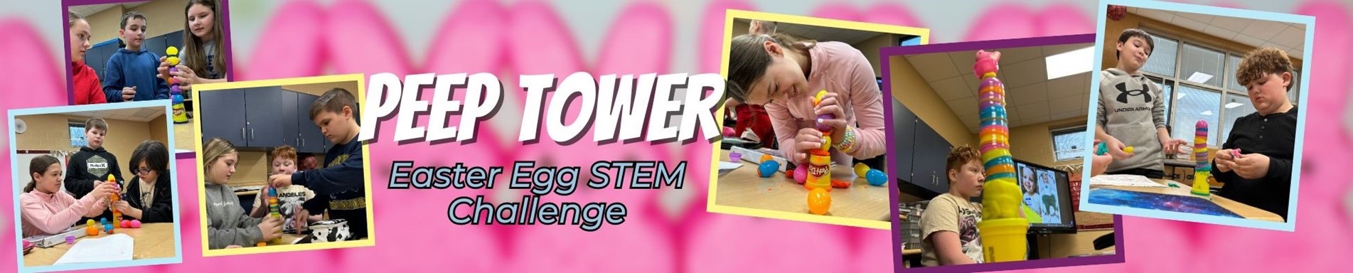 5th grade students complete the Easter Egg STEM challenge