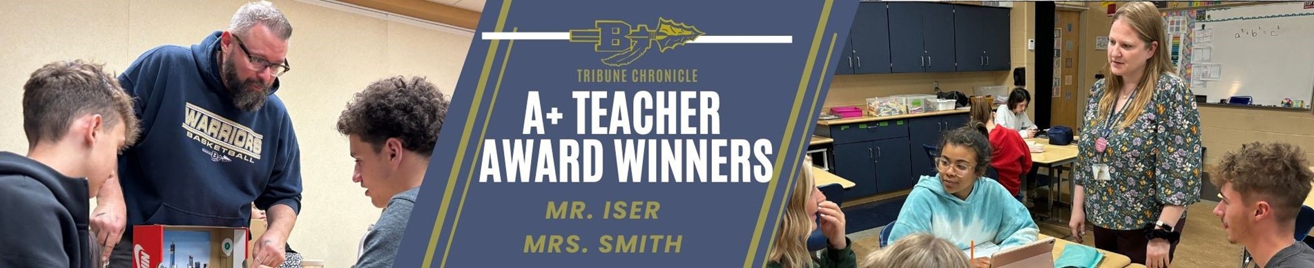 BHS teachers win A+ teacher awards!