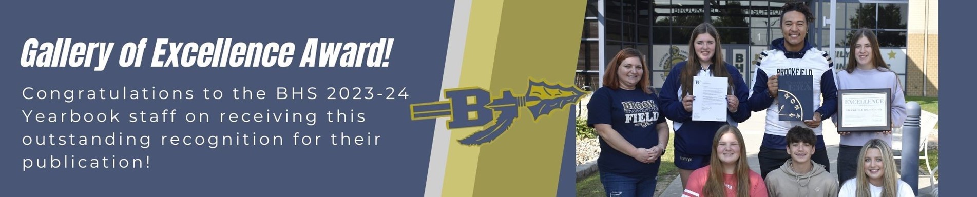 BHS Yearbook staff receives Excellence award