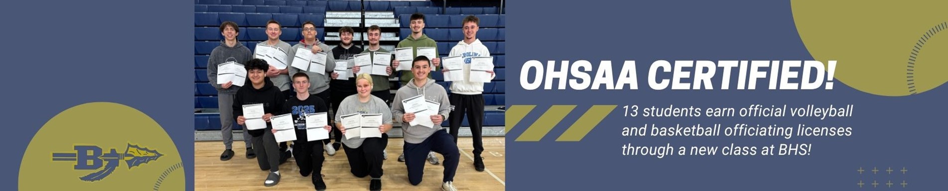 BHS students earn referee certificates through new class at school