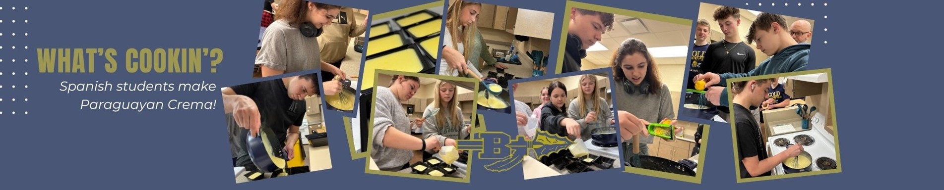 Spanish classes cook Paraguayan crema