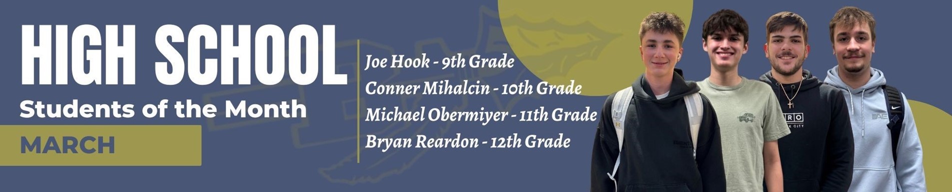 BHS March students of the month