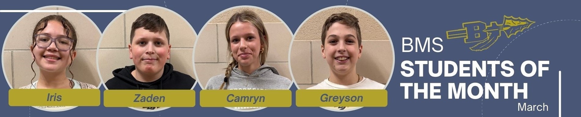 BMS March students of the month